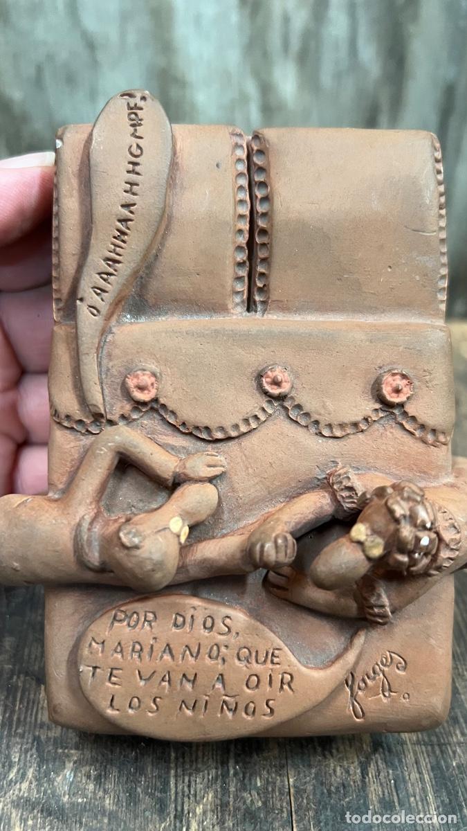 Vintage: Pisapapeles cer&aacute;mica forges matrimonio en cama arrrgh pulso te van a o&iacute;r ni&ntilde;os 13cms