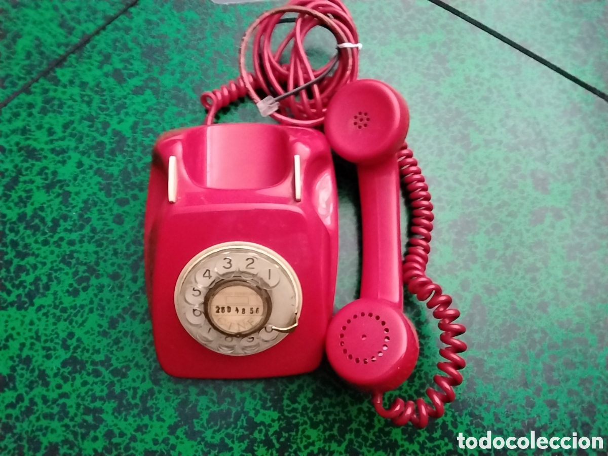 Vintage: TELEFONO ROJO DE MESA - Foto 2