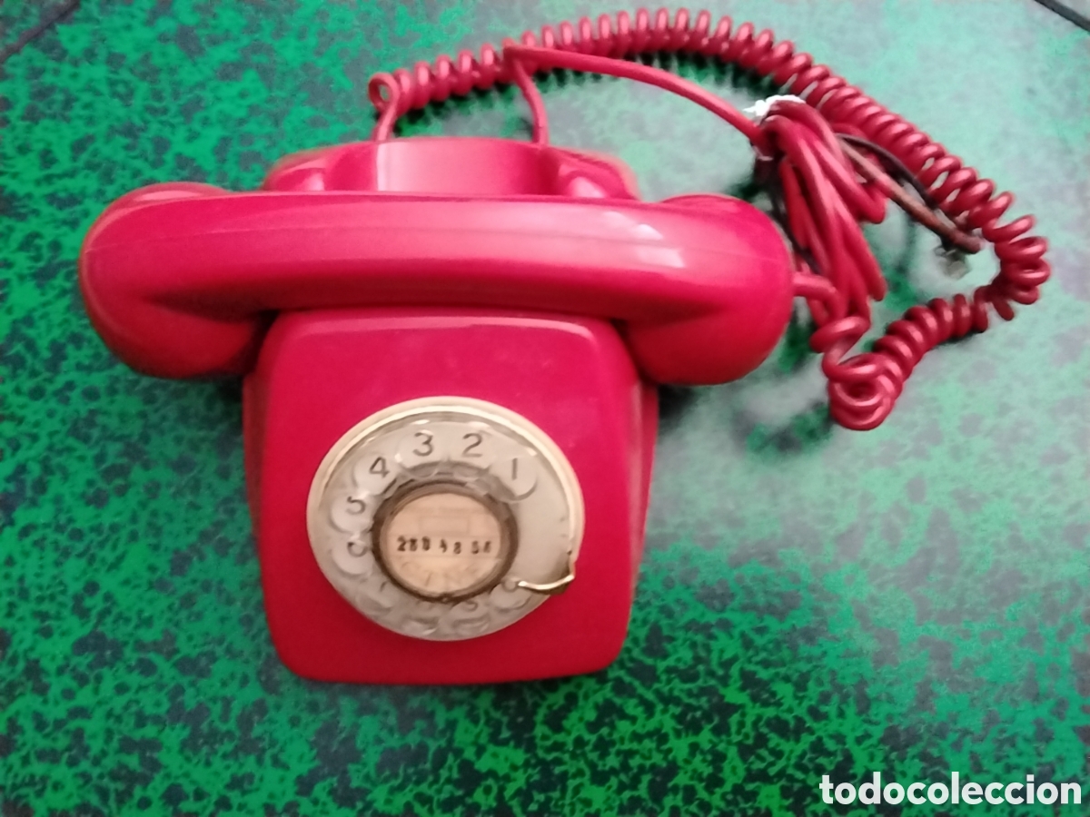 Vintage: TELEFONO ROJO DE MESA - Foto 1