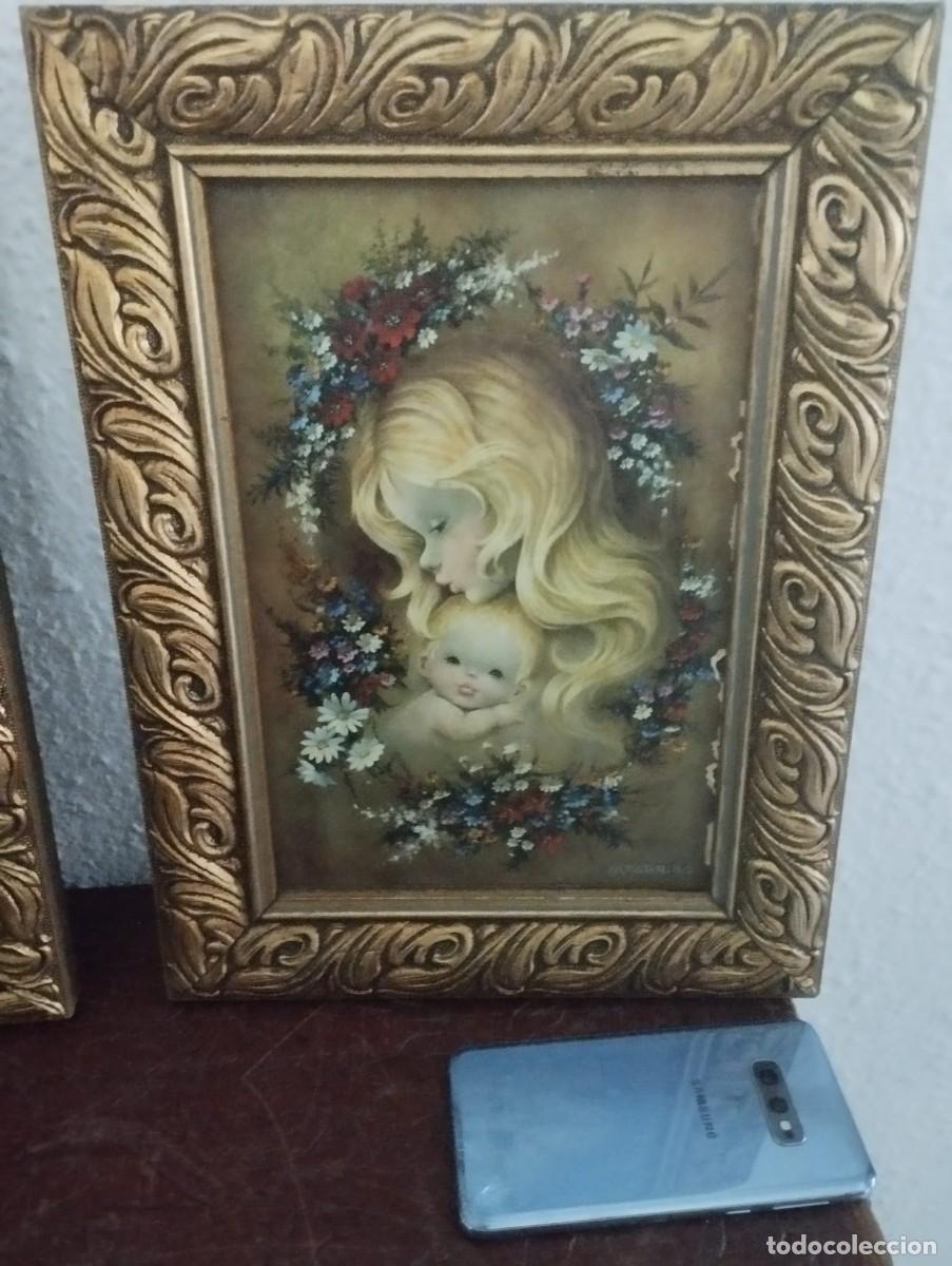 Vintage: dos cuadros de dormitorio - Foto 1