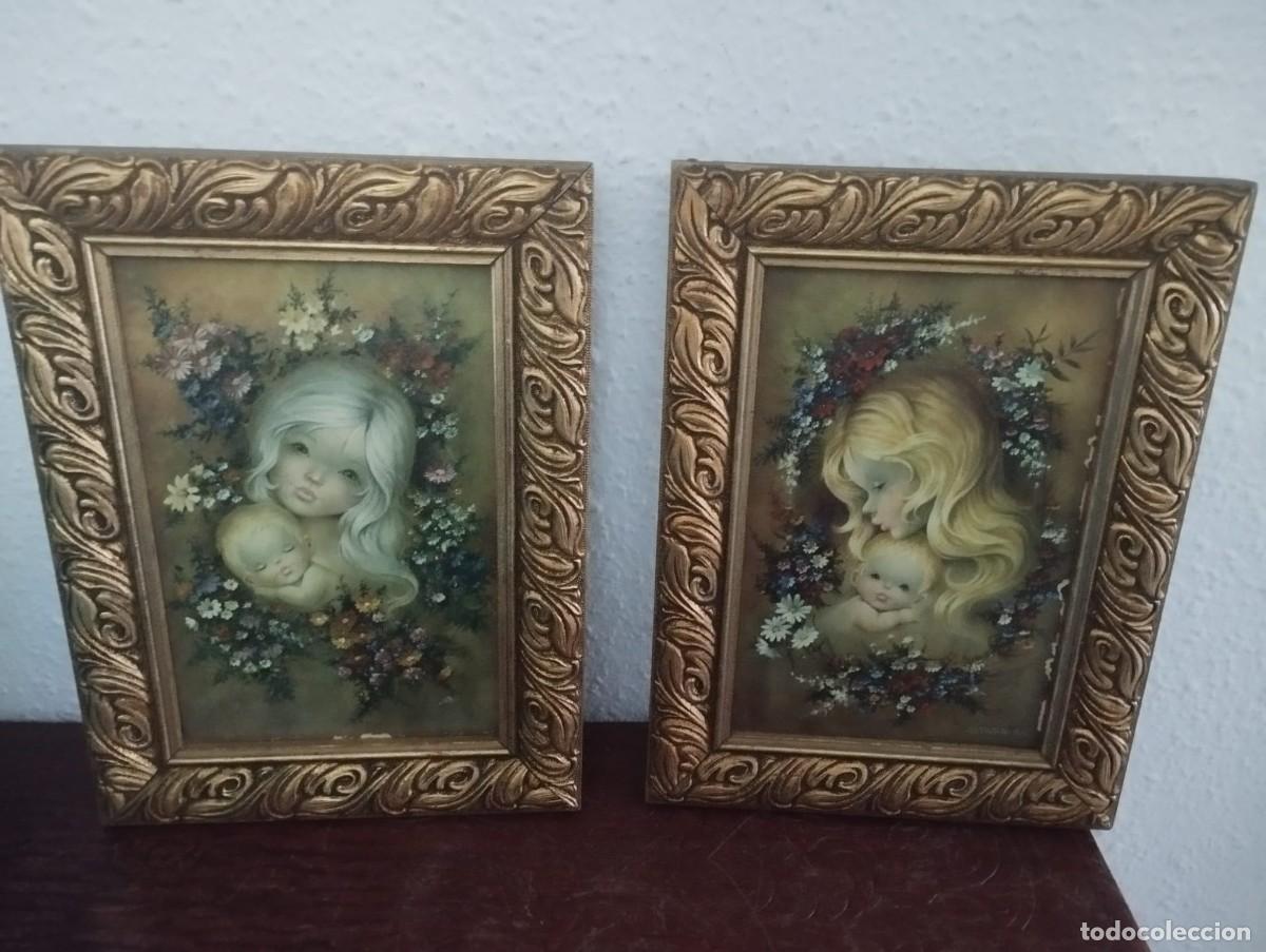 Vintage: dos cuadros de dormitorio - Foto 2