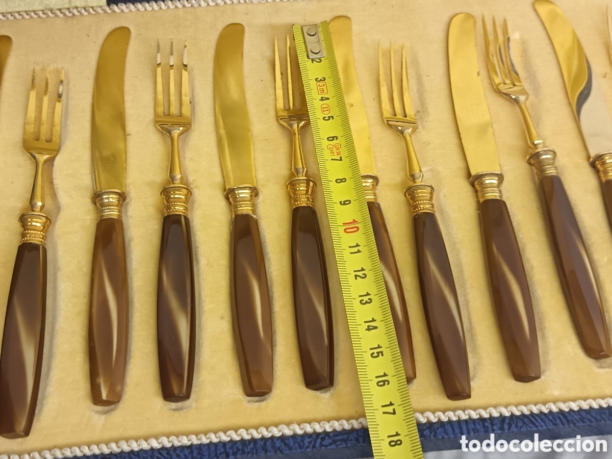 Vintage: JUEGO DE CUBIERTOS DE LUJO DE SERVIR, POSTRE - Foto 19