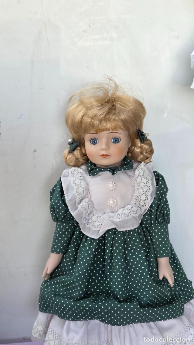 Vintage: mu&ntilde;eca de coleccion de porcelana - Foto 2
