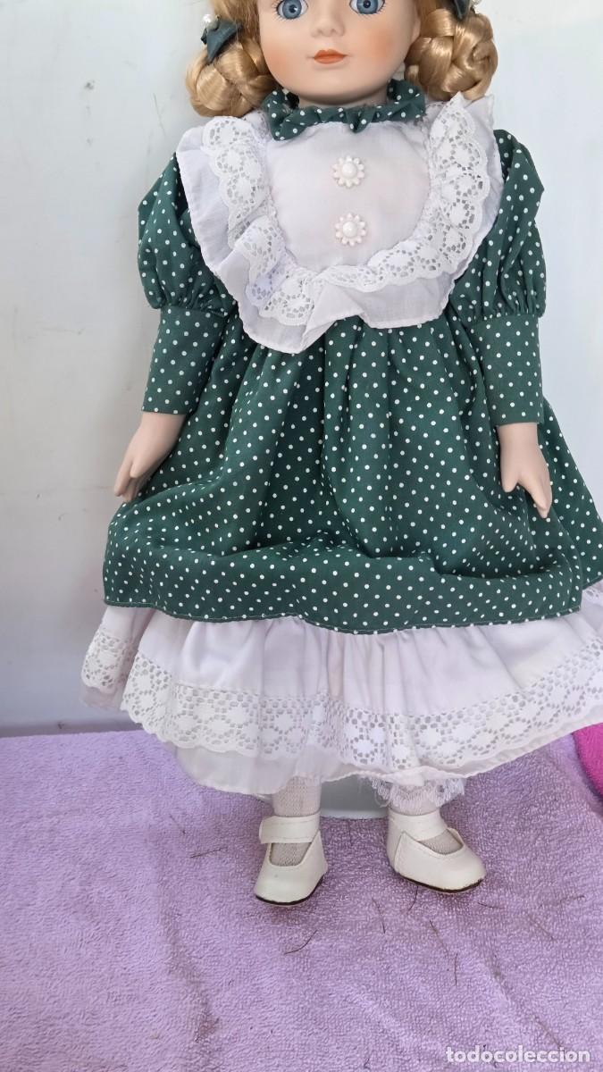 Vintage: mu&ntilde;eca de coleccion de porcelana - Foto 3