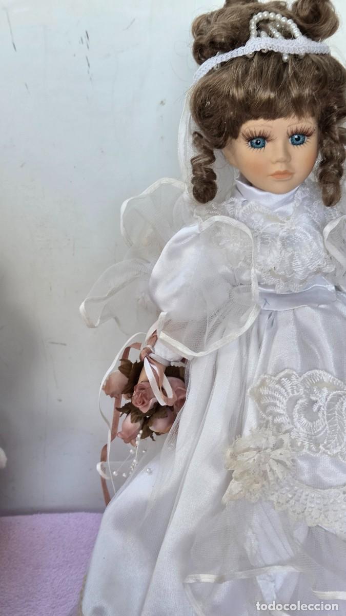 Vintage: mu&ntilde;eca de coleccion de porcelana - Foto 3