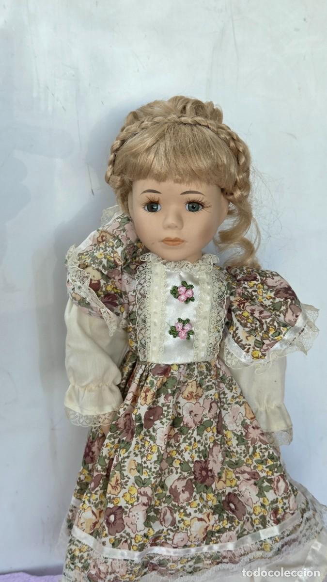 Vintage: mu&ntilde;eca de coleccion de porcelana - Foto 2