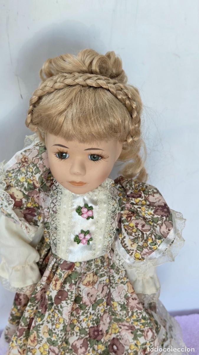 Vintage: mu&ntilde;eca de coleccion de porcelana - Foto 4