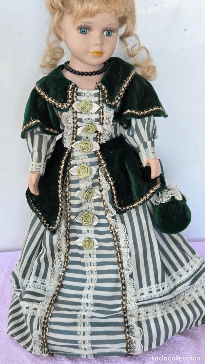 Vintage: mu&ntilde;eca de coleccion de porcelana - Foto 2