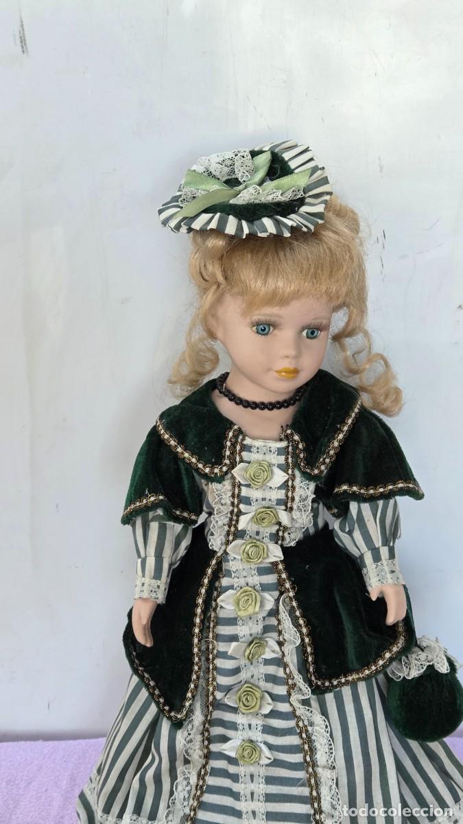 Vintage: mu&ntilde;eca de coleccion de porcelana - Foto 3