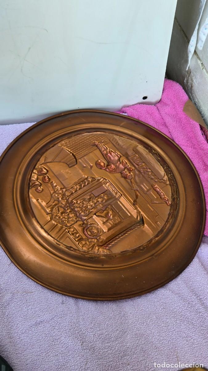 Vintage: plato de cobre rustico - Foto 4
