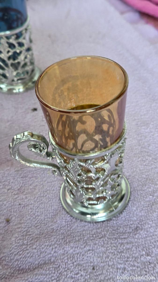 Vintage: taza de cristal ambar - Foto 2