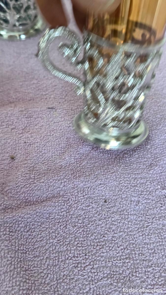 Vintage: taza de cristal ambar - Foto 3
