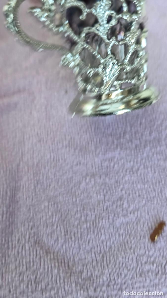 Vintage: copa de cristal lila vintage - Foto 4