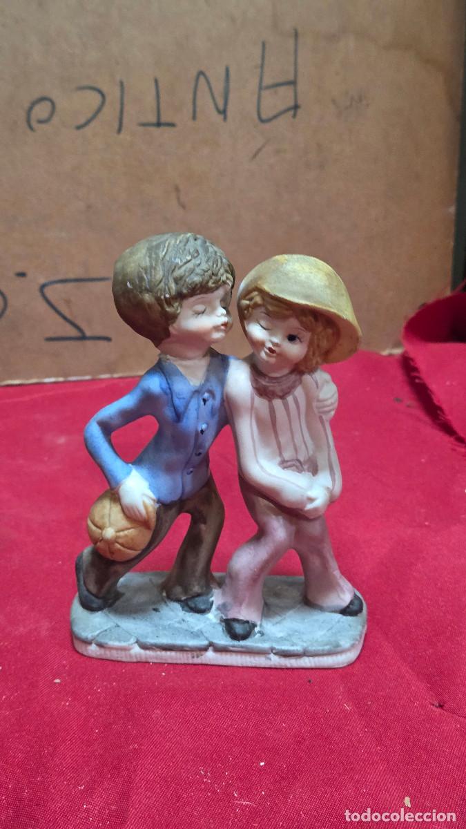 Vintage: figuras de ni&ntilde;os de porcelana biscuit