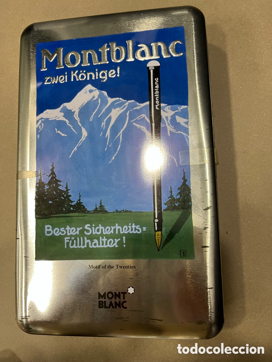 Vintage: Caja met&aacute;lica de Mont Blanc
