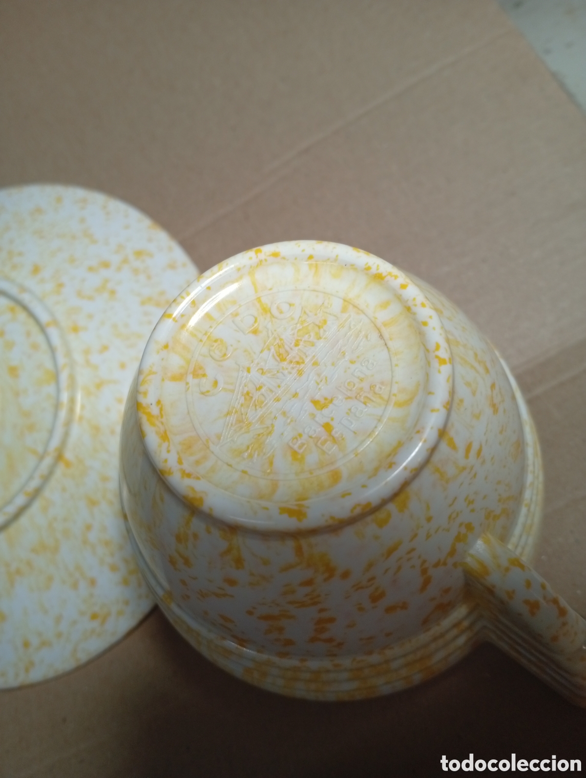 Vintage: Plato y taza Melamina marmorada - Foto 2