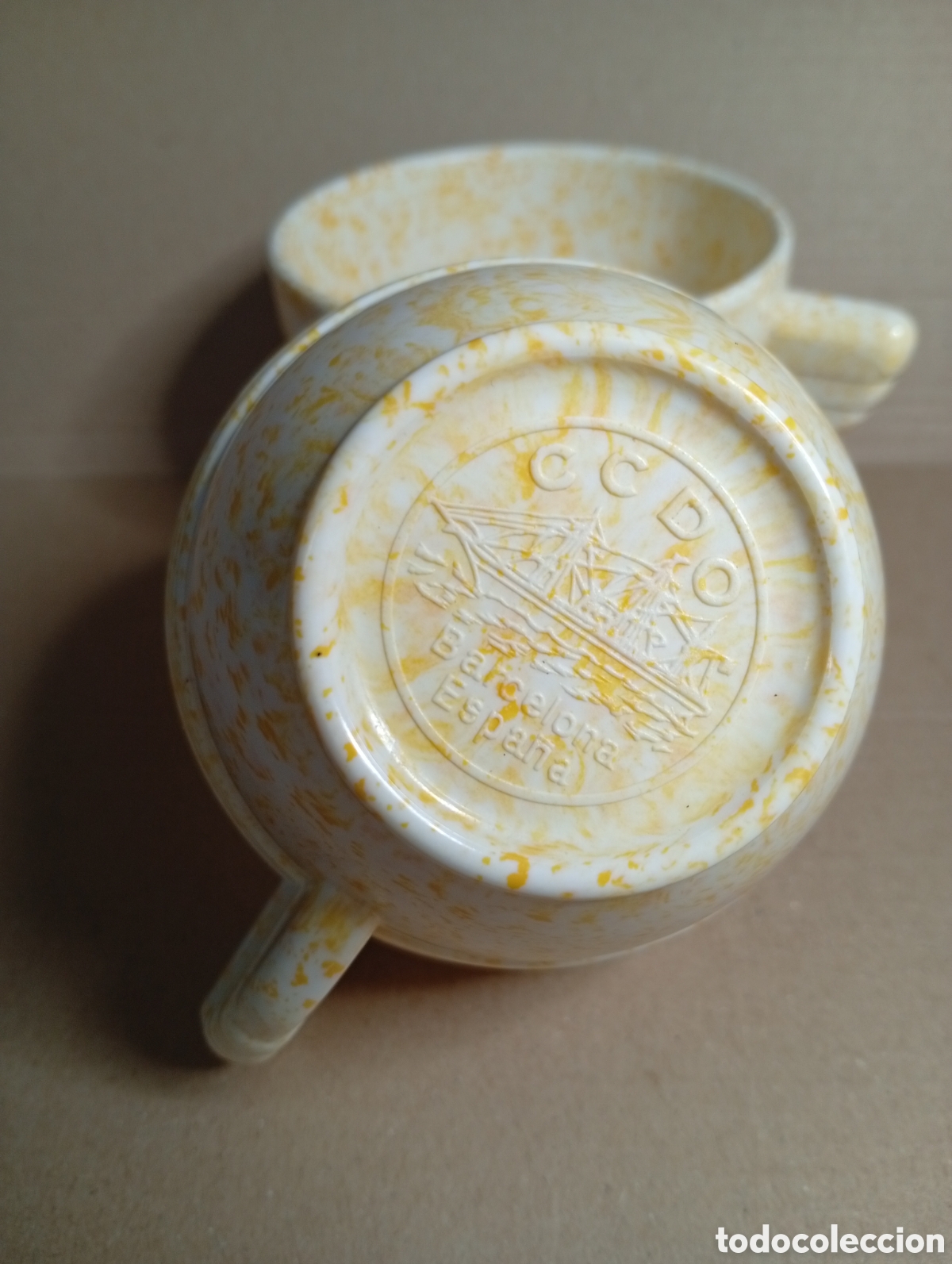 Vintage: Dos tazas de melamina marmorata - Foto 3