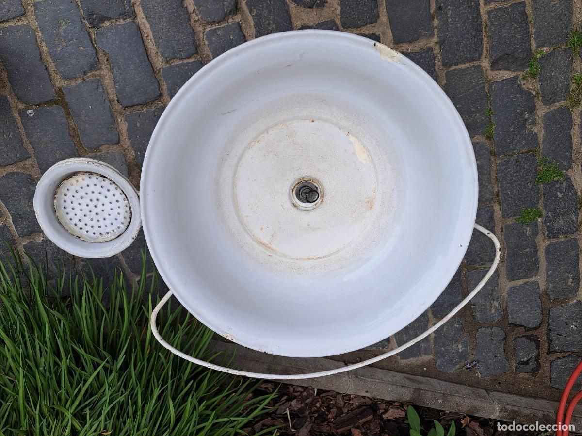 Vintage: LAVABO ANTIGUO DE CERAMICA Y FORJA - Foto 3