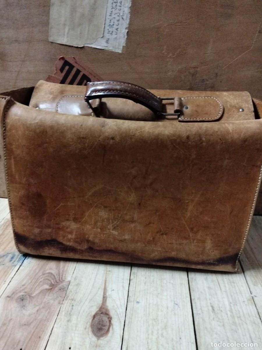 Vintage: Cartera o malet&iacute;n de cuero - Foto 4