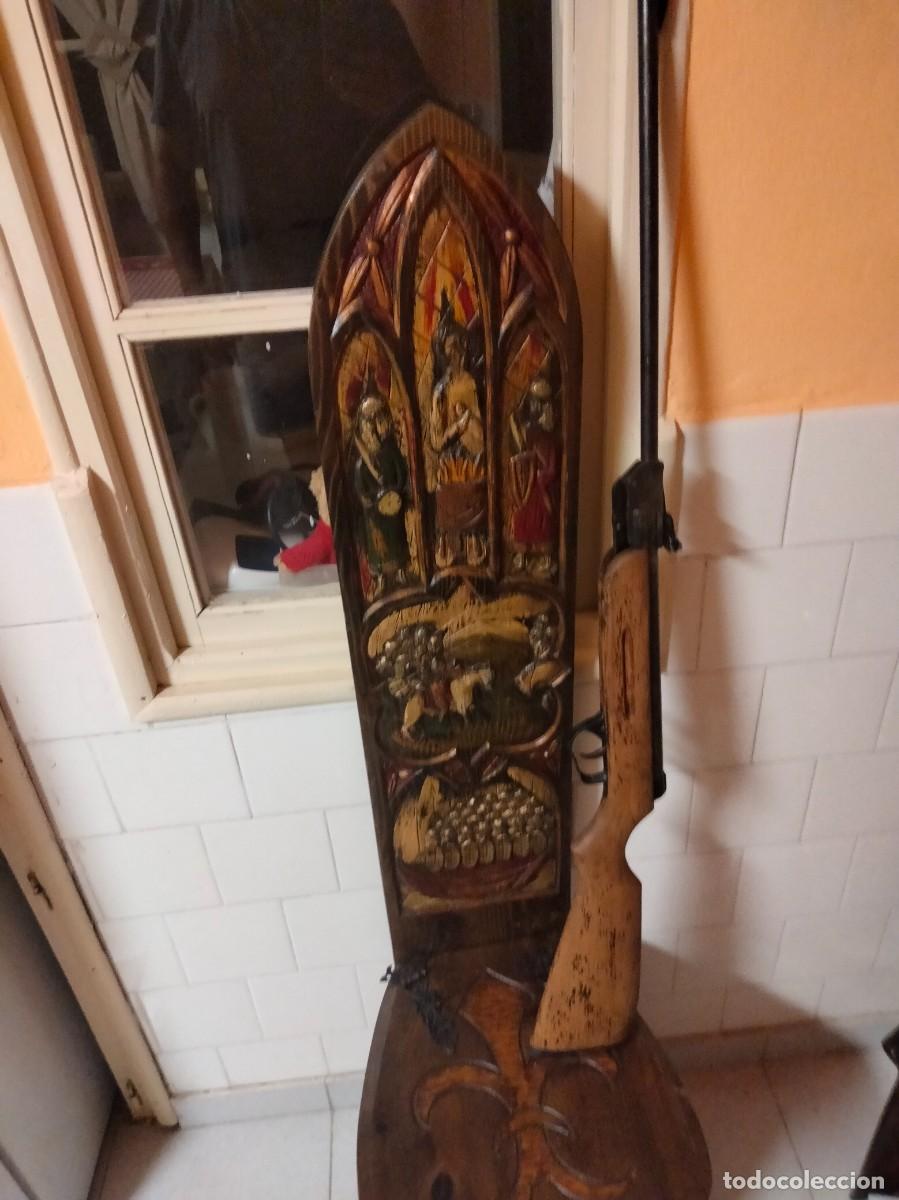 Vintage: Antigua carabina de aire comprimido El GAMO David-DS (a&ntilde;os 60) funcional y con p&aacute;tina antigua