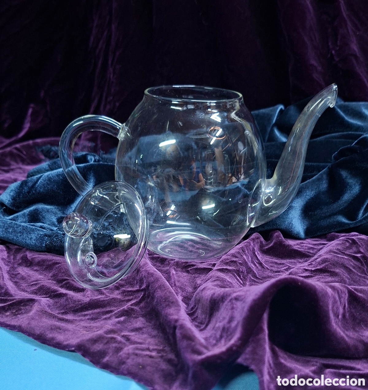 Vintage: Tetera de cristal soplado Creano - Foto 4