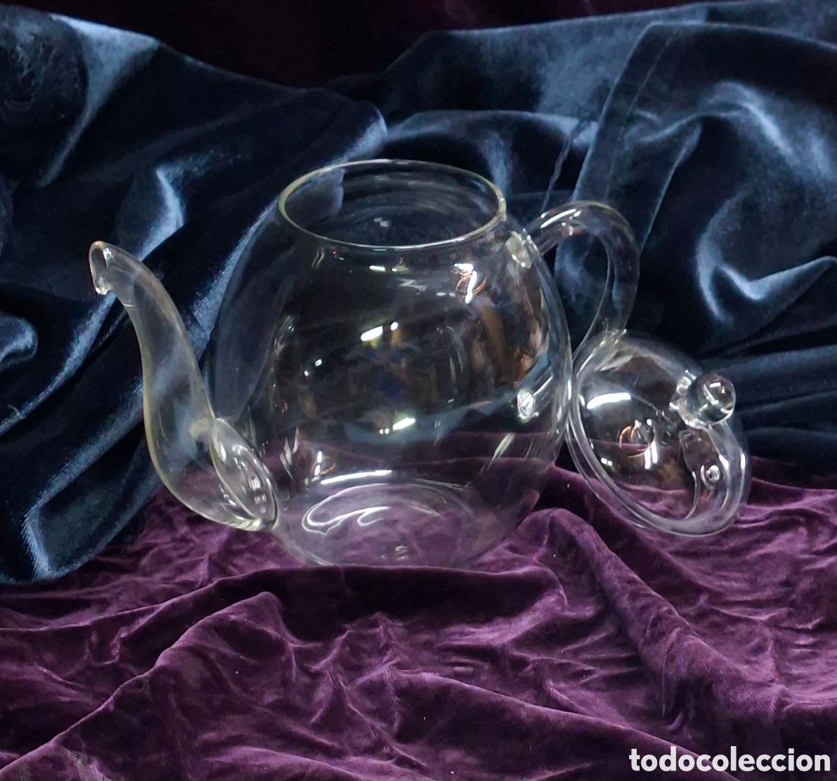 Vintage: Tetera de cristal soplado Creano - Foto 9