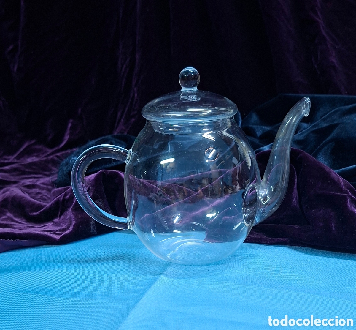 Vintage: Tetera de cristal soplado Creano - Foto 11