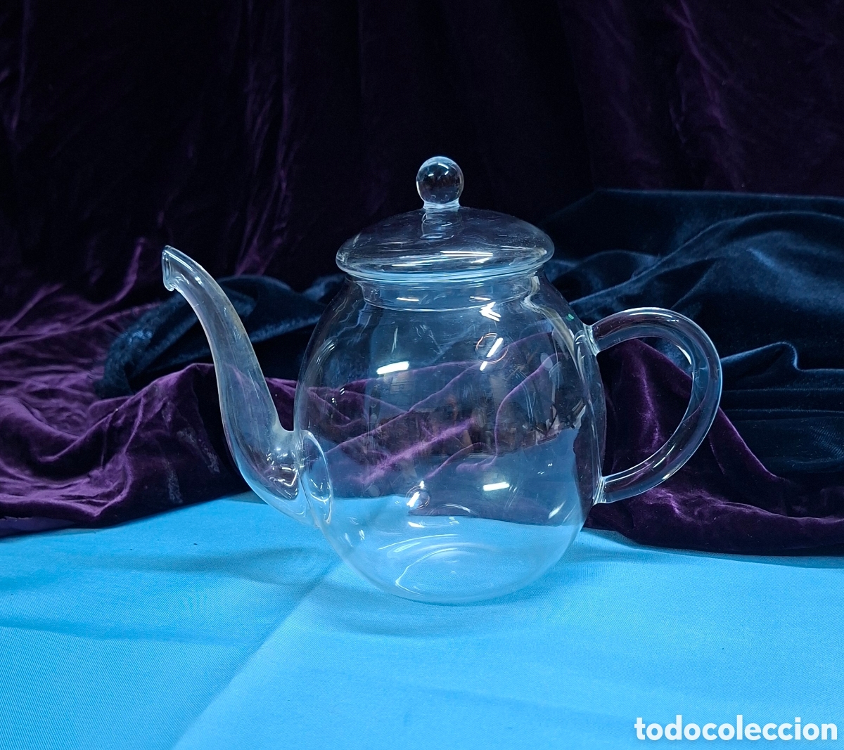 Vintage: Tetera de cristal soplado Creano - Foto 12