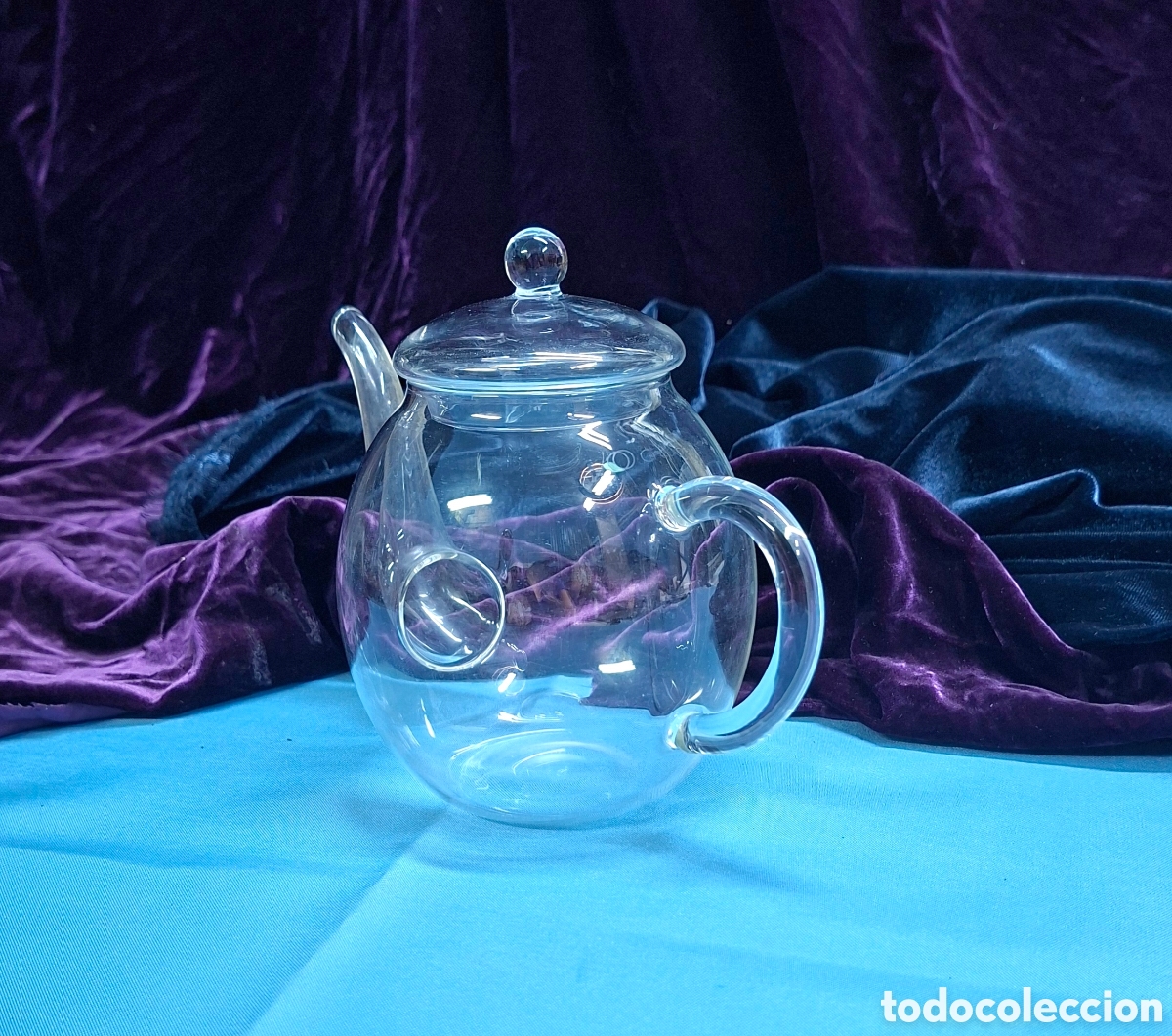 Vintage: Tetera de cristal soplado Creano - Foto 14