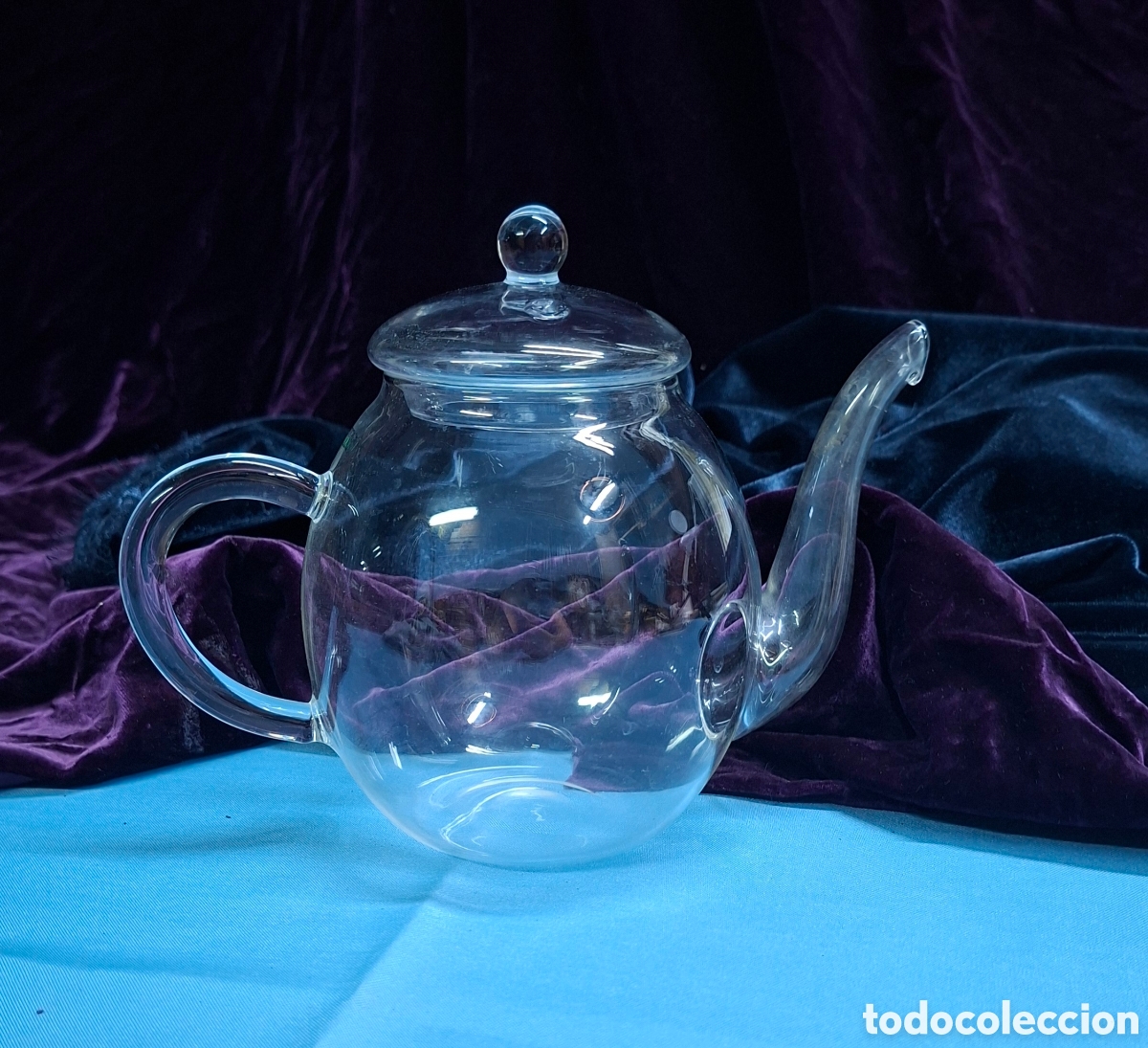 Vintage: Tetera de cristal soplado Creano - Foto 16