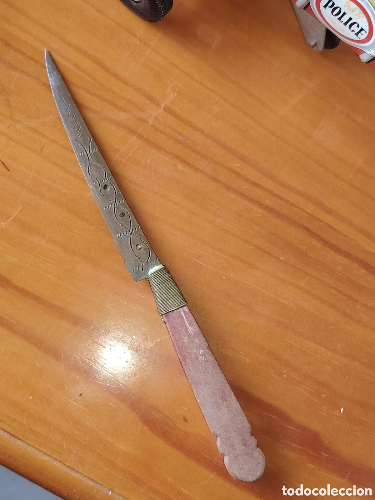 Vintage: Cuchillo con ojal labrada . - Foto 2