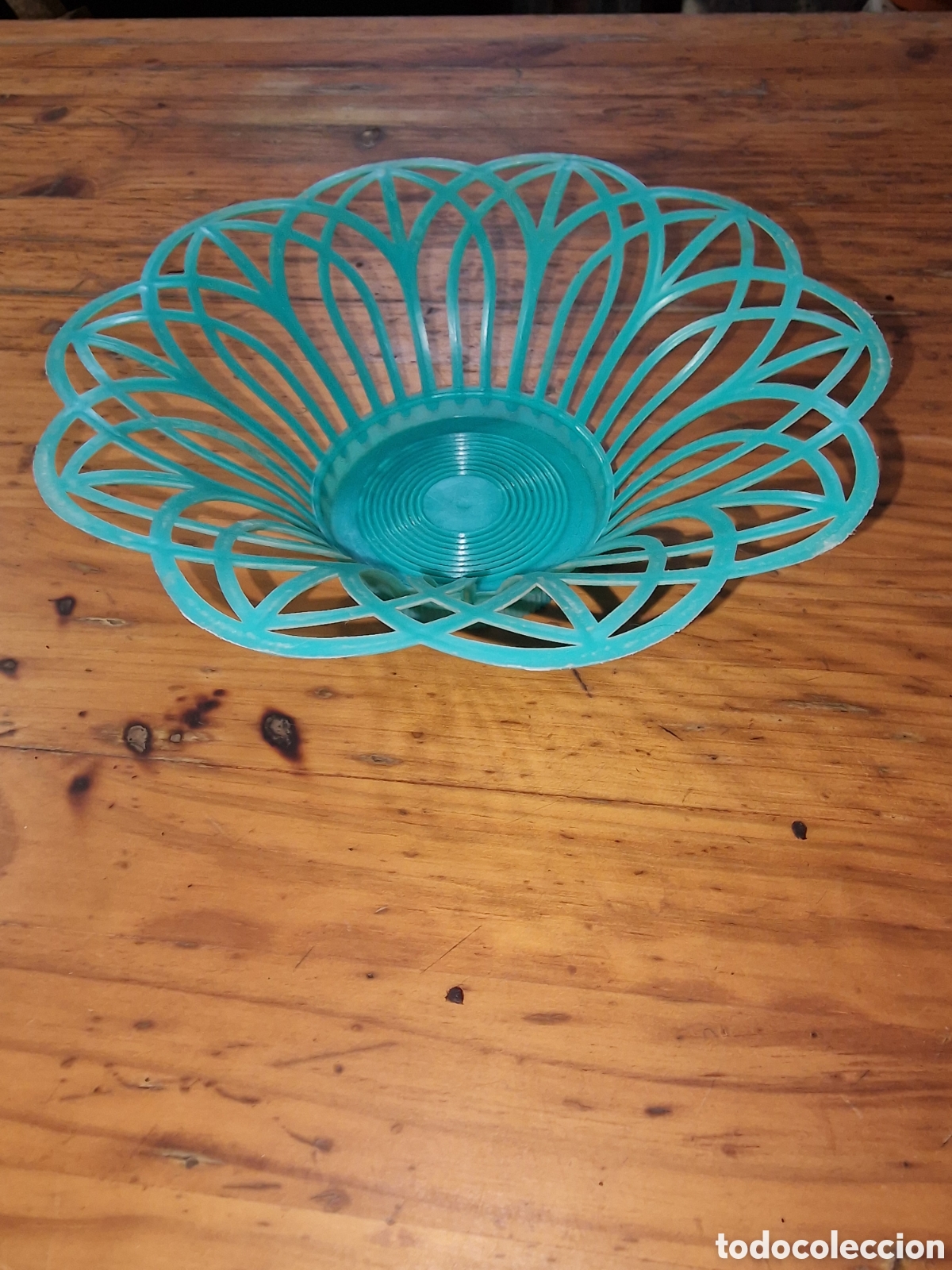 Vintage: Bonita cesta frutero,material pl&aacute;stico,sello reyes en base,vintage a&ntilde;os 60
