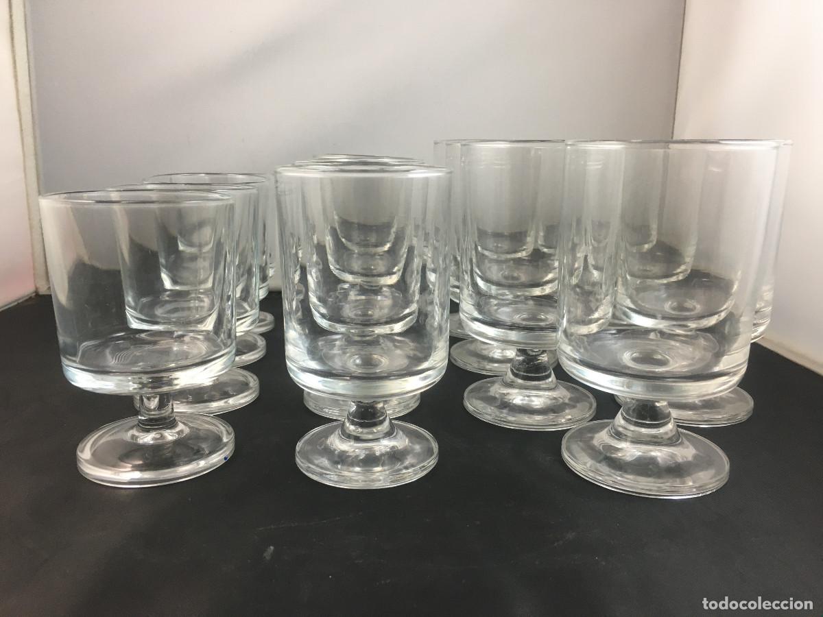 Vintage: Lote de 15 copas de cristal. estilo Vicrila.