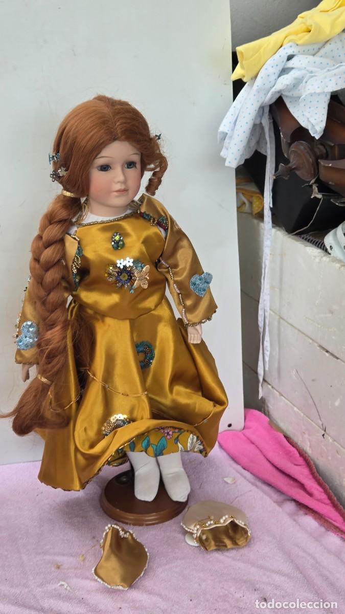 Vintage: mu&ntilde;eca de coleccion de porcelana - Foto 2