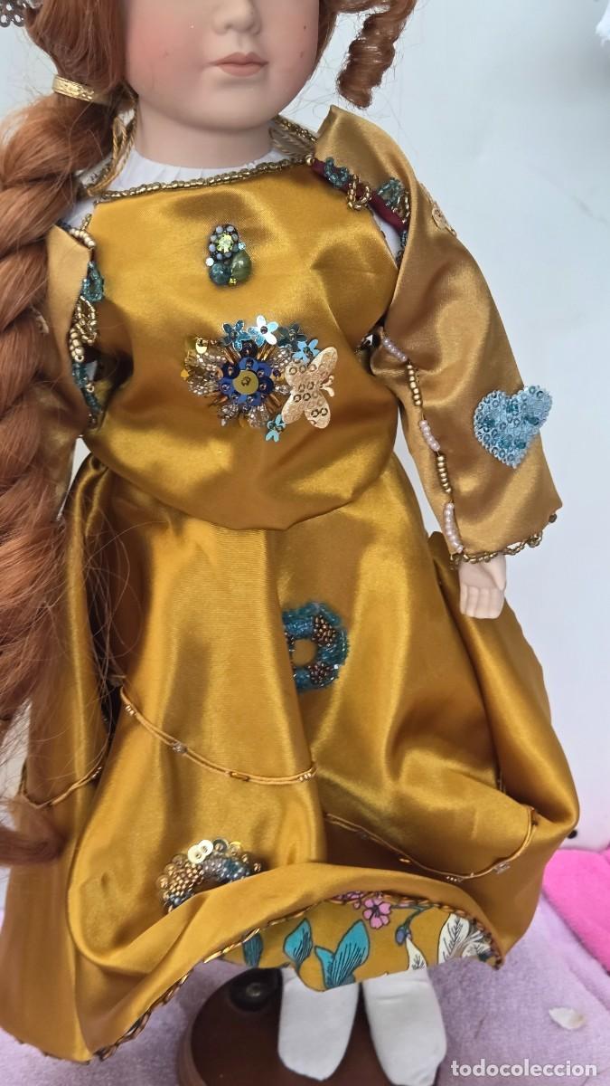 Vintage: mu&ntilde;eca de coleccion de porcelana - Foto 4