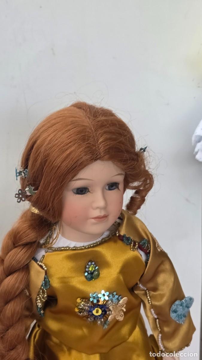Vintage: mu&ntilde;eca de coleccion de porcelana - Foto 5