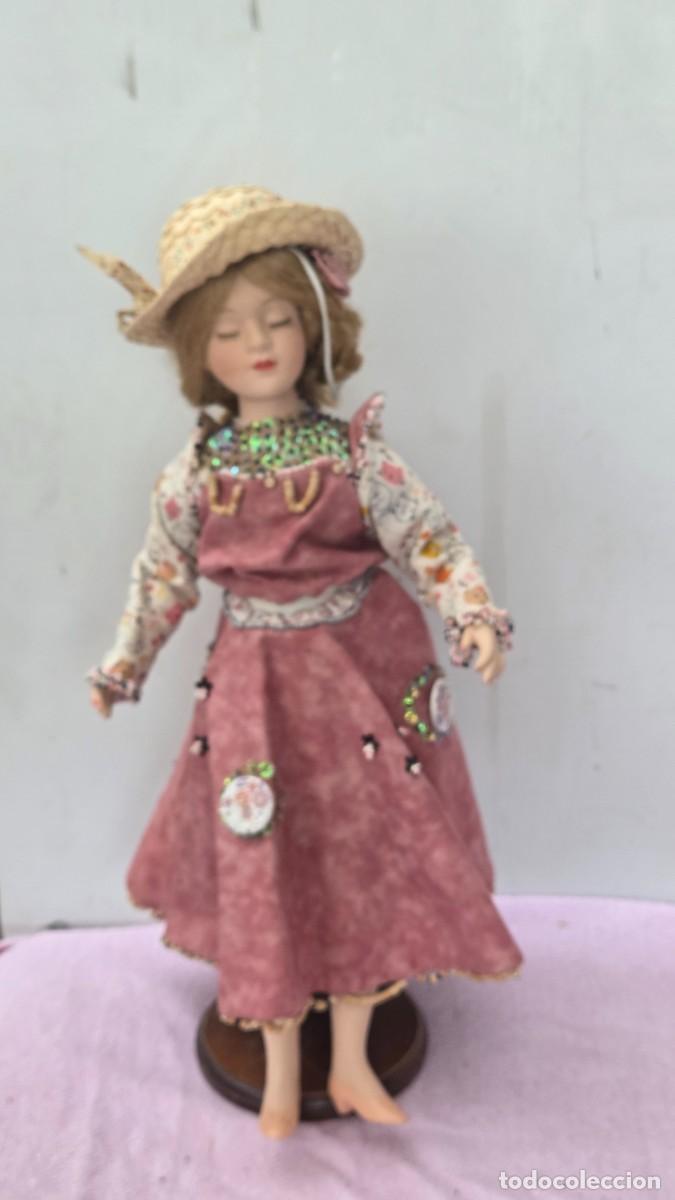 Vintage: mu&ntilde;eca de coleccion de porcelana