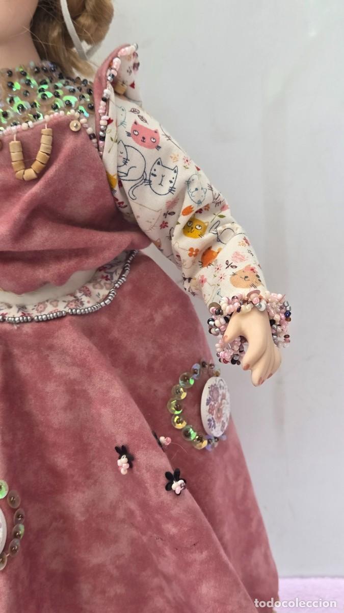 Vintage: mu&ntilde;eca de coleccion de porcelana - Foto 4