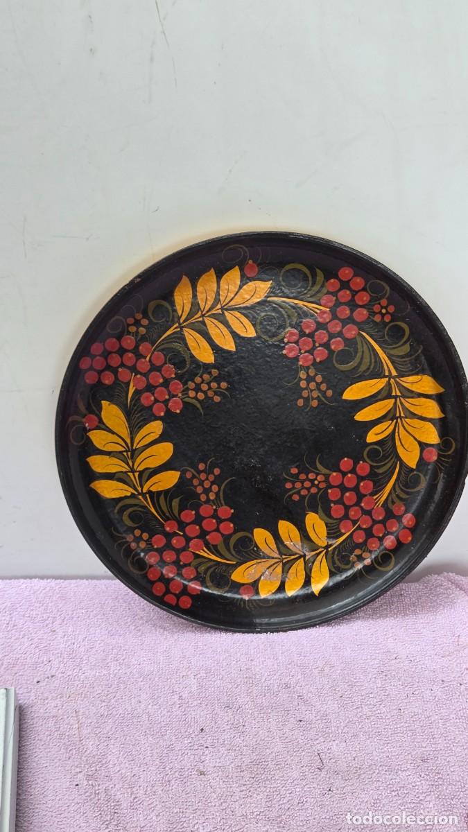 Vintage: plato de madera ruso