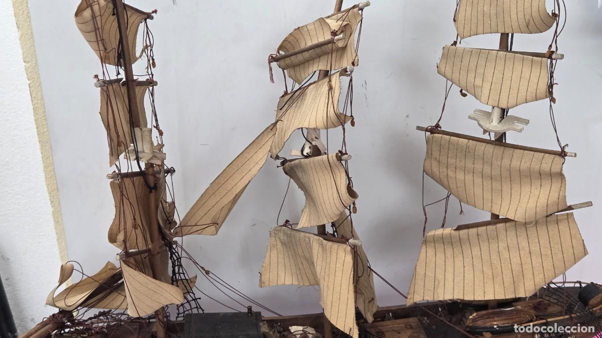 Vintage: maqueta de barco grande - Foto 5