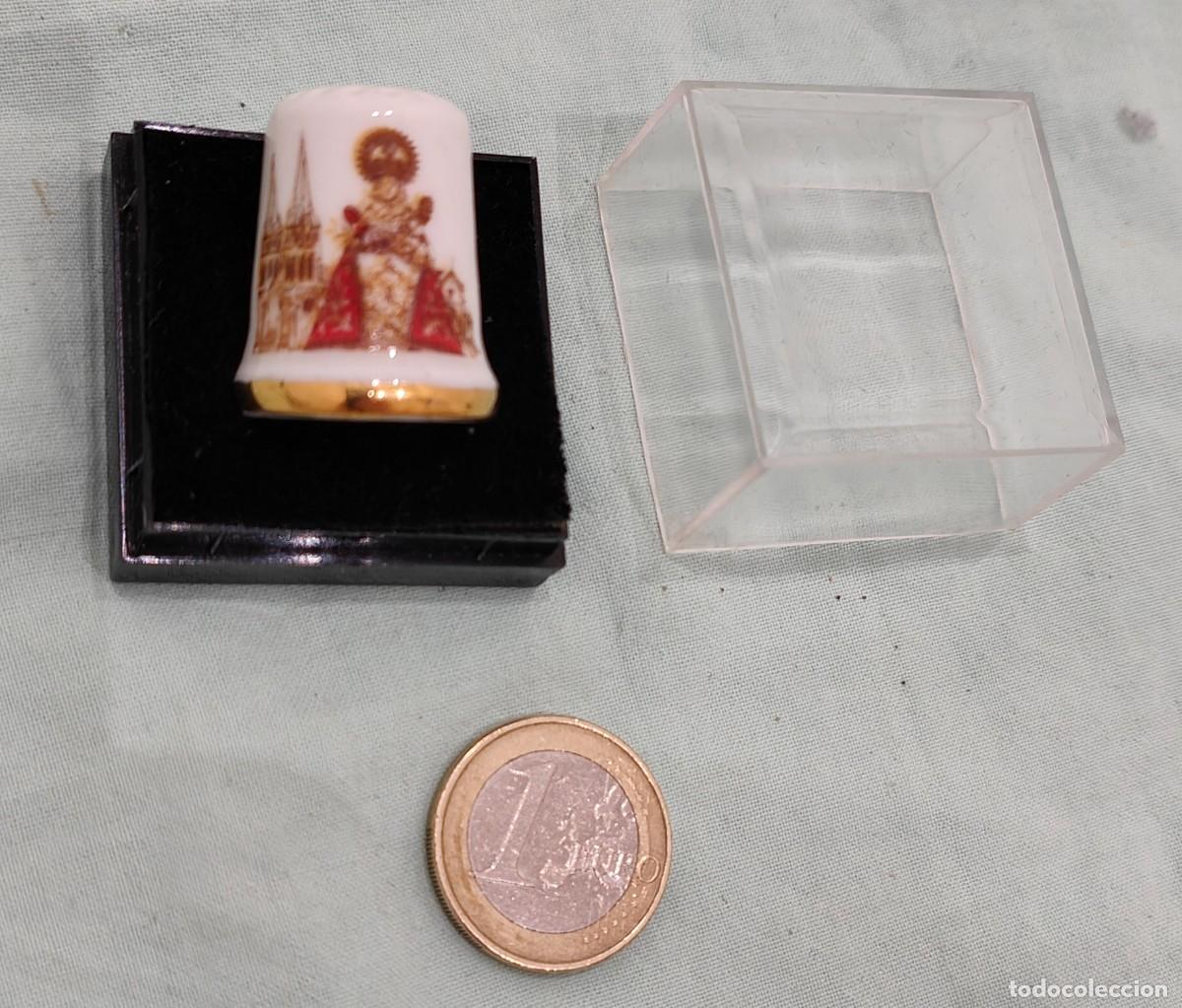 Vintage: Virgen de Covadonga ,recuerdo Dedal en Ceramica