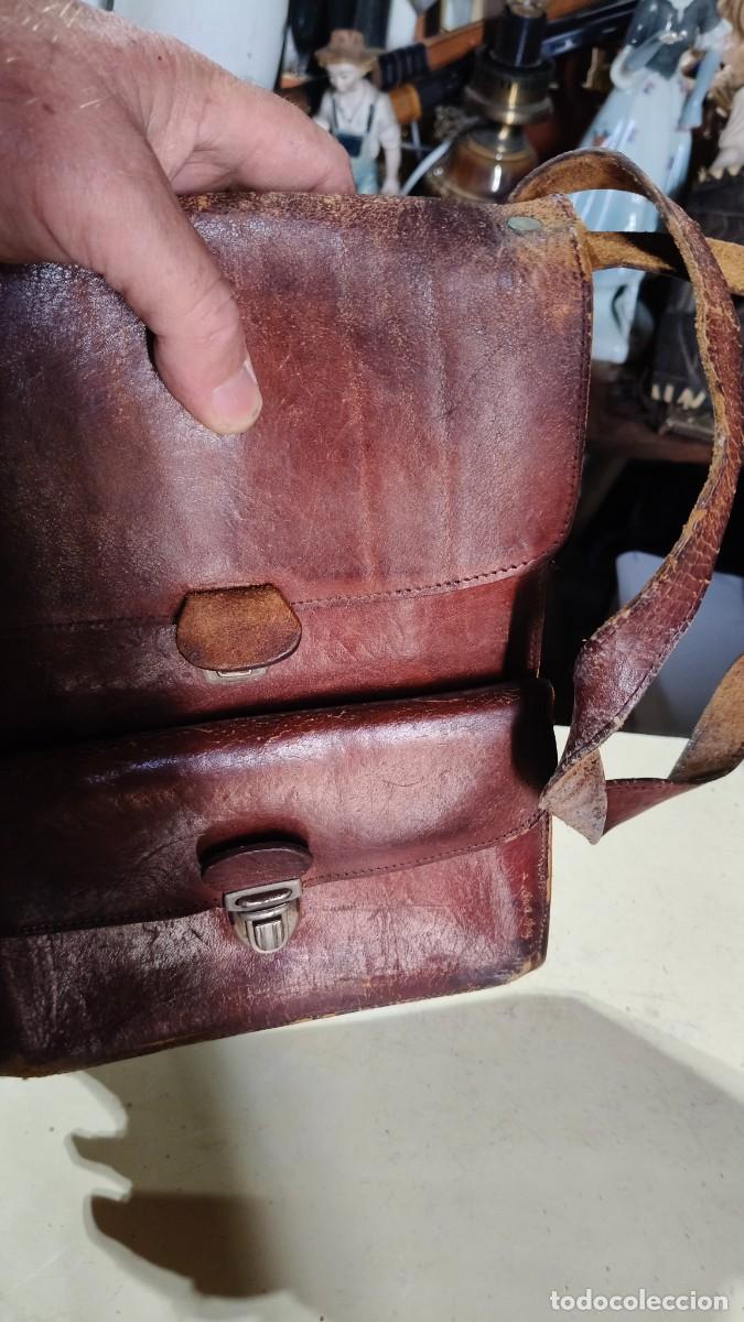 Vintage: Sacoche cuir chasse 1950 - Foto 3