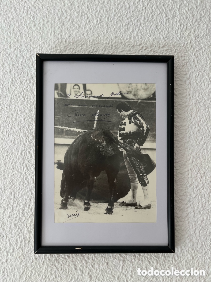 Vintage: Imagen firmada por Curro Romero (aut&oacute;grafo)
