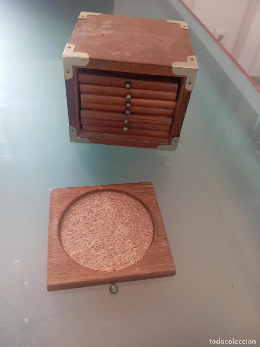 Vintage: posavasos de madera antiguos