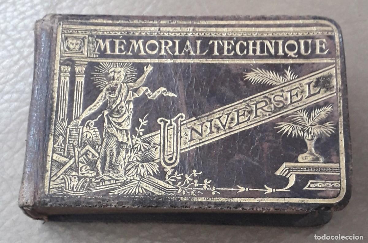 Vintage: MEMORIAL TECHNIQUE del a&ntilde;o 1909 en franc&eacute;s. Y similar en espa&ntilde;ol