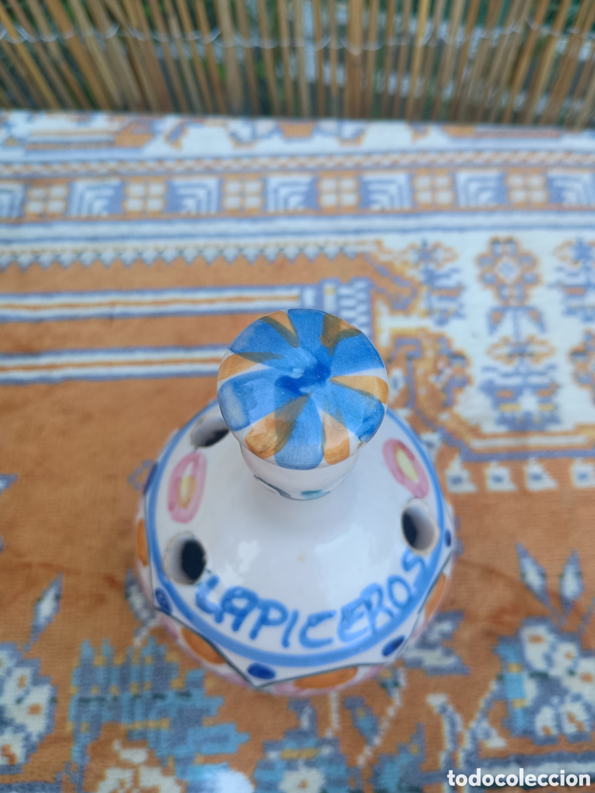 Vintage: Cer&aacute;mica lapiceros pintado a mano - Foto 2
