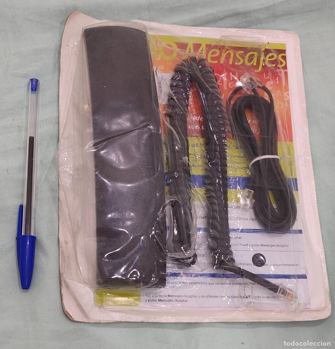 Vintage: Tel&eacute;fono Domo ,micr&oacute;fono y cordones en su bl&iacute;ster original.