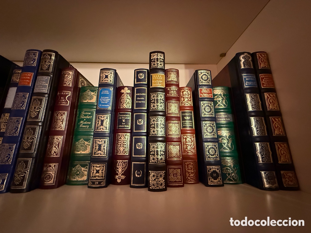 Vintage: Colecci&oacute;n libros cl&aacute;sicos encuadernaci&oacute;n r&uacute;stica - Foto 3