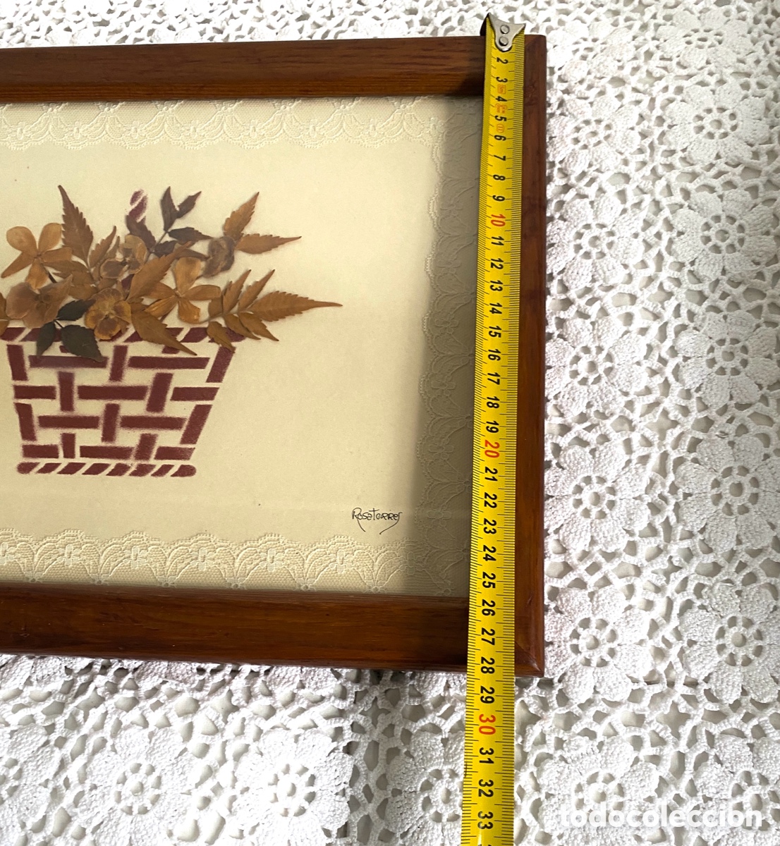 Vintage: Cuadro vintage flores secas - Foto 4