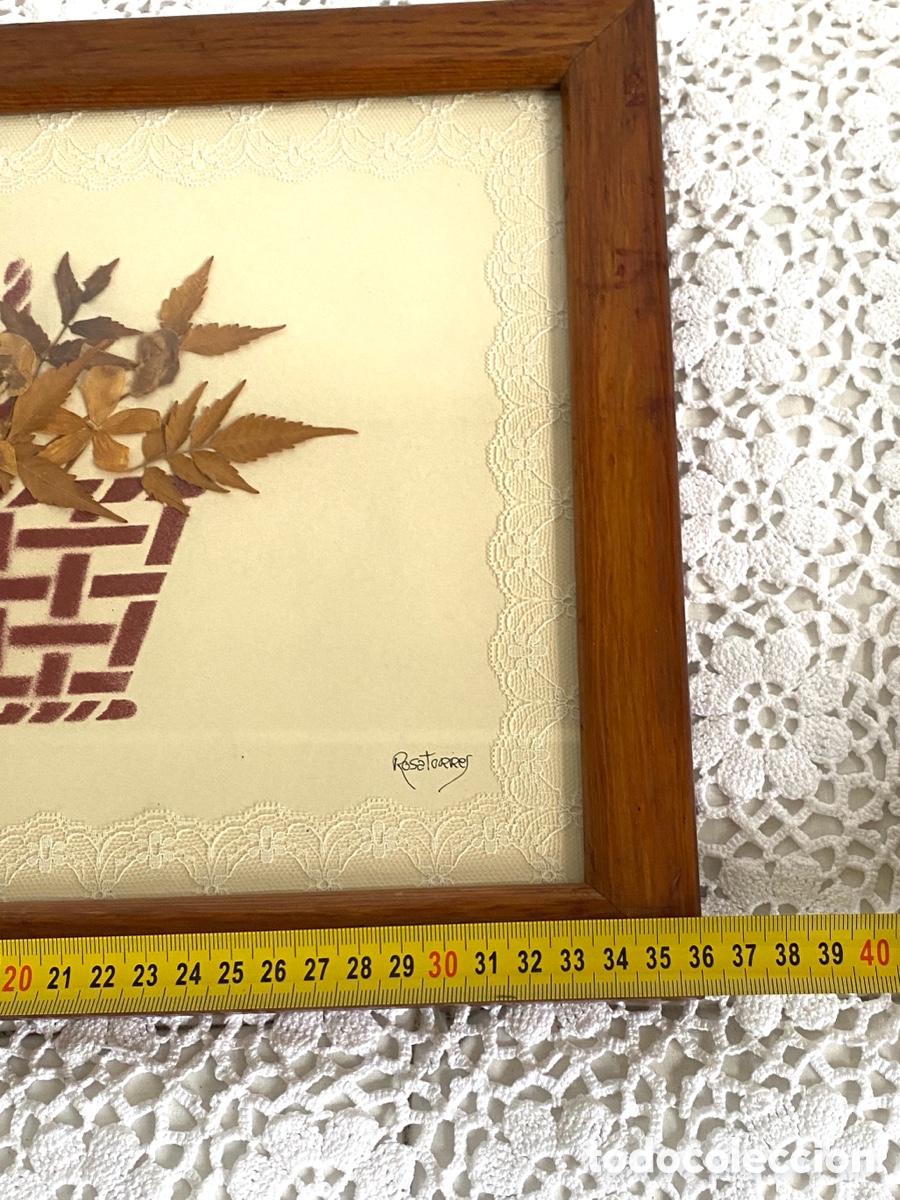 Vintage: Cuadro vintage flores secas - Foto 5